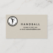 HANDBALER SPIELER VISITENKARTE (Rückseite)