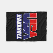 Handball 2021 USA-Team Fleecedecke (Vorderseite (Horizontal))