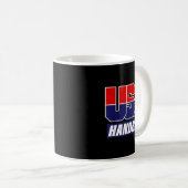 Handball 2021 USA-Team Kaffeetasse (VorderseiteRechts)