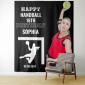 Handball Birthday, Handball Girl Player Backdrops Wandteppich (Beispiel)