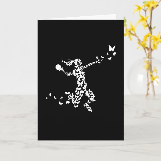 Handball Butterfells Handball Player Karte (Gelbe Blume)