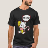 Handball Cat Here I Come Handball Player Goalkeepe T-Shirt (Vorderseite)