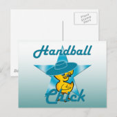 Handball Chick #7 Postkarte (Vorne/Hinten)