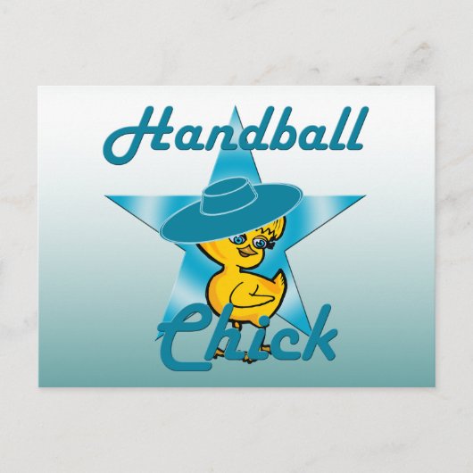 Handball Chick #7 Postkarte (Vorderseite)