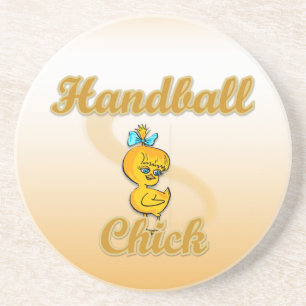 Handball Chick Sandstein Untersetzer