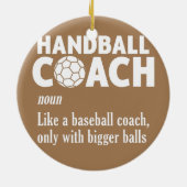 Handball Coach Handball Spieler Sportspiel Keramik Ornament (Hinten)