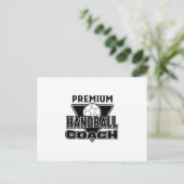 Handball Coach Postkarte (Stehend Vorderseite)
