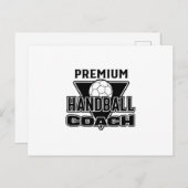 Handball Coach Postkarte (Vorne/Hinten)
