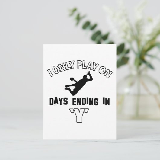 Handball-Designs Postkarte (Stehend Vorderseite)