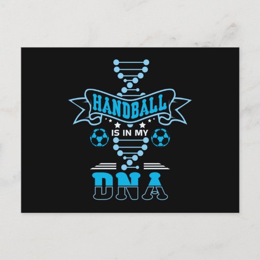 Handball-DNA Postkarte (Vorderseite)