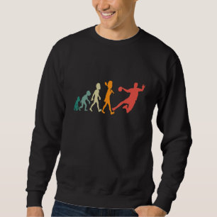 Handball-Evolution Handball Retro-Spieler und Lüft Sweatshirt
