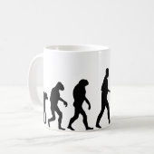 Handball-Evolution Kaffeetasse (Vorderseite Links)