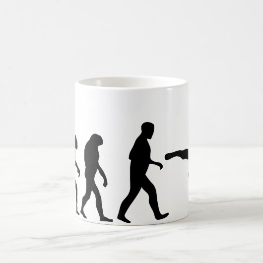 Handball-Evolution Kaffeetasse (Mittel)