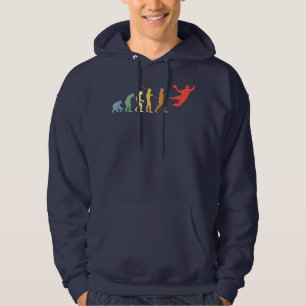 Handball Evolution Retro Sport Handballspieler Hoodie