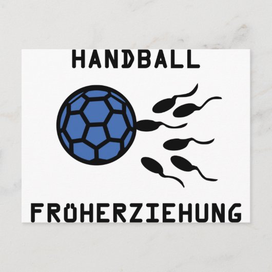 Handball-Früherziehung-Symbol Postkarte (Vorderseite)