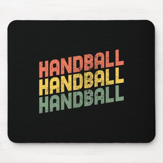 Handball-Geschenk Vintager Stil Mousepad (Vorne)