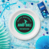 Handball Girl Birthday, Handball Player Gift Pappteller (Party)
