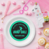 Handball Girl Birthday, Handball Player Gift Pappteller (Party)