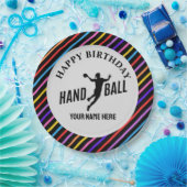 Handball Girl Birthday, Handball Player Gift Pappteller (Party)