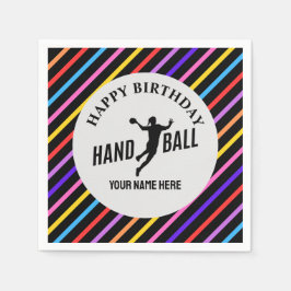 Handball Girl Birthday, Handball Player Gift Serviette