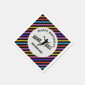 Handball Girl Birthday, Handball Player Gift Serviette (Ecke)