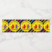 Handball Girl Birthday, Handball Player Gift Wasserflaschenetikett (Einzelnes Label)