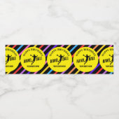 Handball Girl Birthday, Handball Player Gift Wasserflaschenetikett (Einzelnes Label)