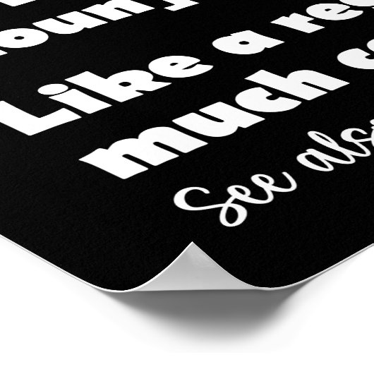 Handball Girl Funny Dictionary Definition Poster (Ecke)