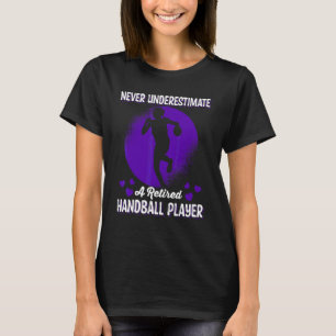 Handball-Grafik für Mädchen Frauen Handballspieler T-Shirt