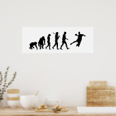 Handball Großes Poster - Handball Evolution des Sp (Küche)