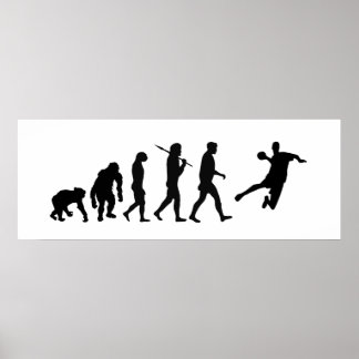 Handball Großes Poster - Handball Evolution des Sp