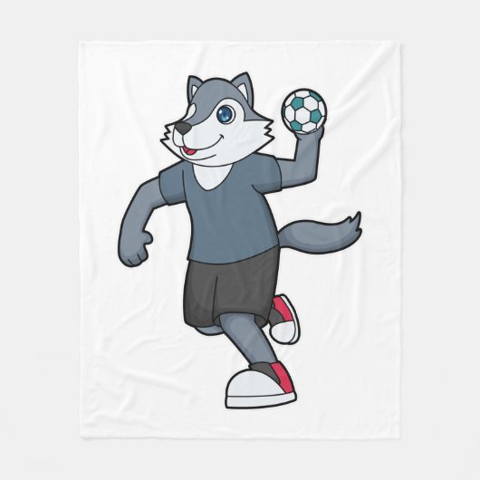 Handball-Handball Fleecedecke (Vorderseite)