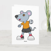 Handball-Handball-Handball Karte (Rückseite)