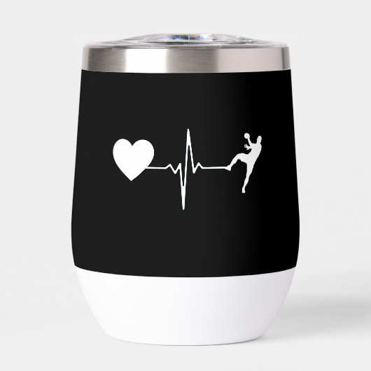 Handball Handball Handball Player Heartbeat (Vorderseite)