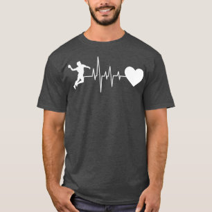 Handball Handball Handball Player Heartbeat 2 T-Shirt