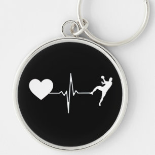 Handball Handball Handball Player Heartbeat Schlüsselanhänger