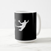 Handball - Handball Player Heartbeat Kaffeetasse (VorderseiteRechts)