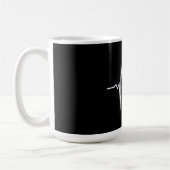 Handball - Handball Player Heartbeat Kaffeetasse (Links)