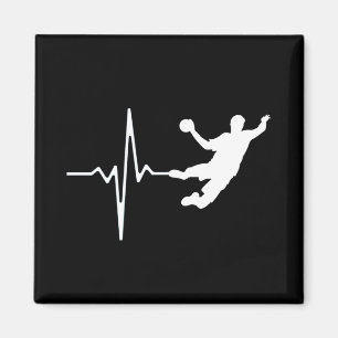 Handball - Handball Player Heartbeat Magnet