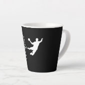 Handball - Handball Player Heartbeat Milchtasse (Rechte Ecke)