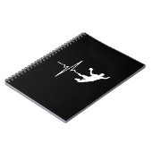 Handball - Handball Player Heartbeat Notizblock (Linke Seite)