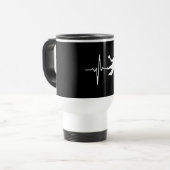 Handball - Handball Player Heartbeat Reisebecher (Vorderseite Links)