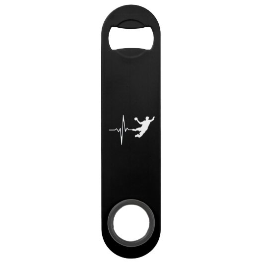 Handball - Handball Player Heartbeat Speed Flaschenöffner (Vorderseite)