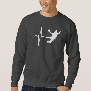 Handball - Handball Player Heartbeat Sweatshirt