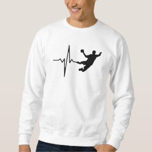 Handball - Handball Player Heartbeat Sweatshirt