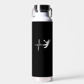 Handball - Handball Player Heartbeat Trinkflasche (Vorne)
