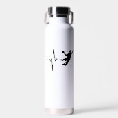 Handball - Handball Player Heartbeat Trinkflasche (Vorne)