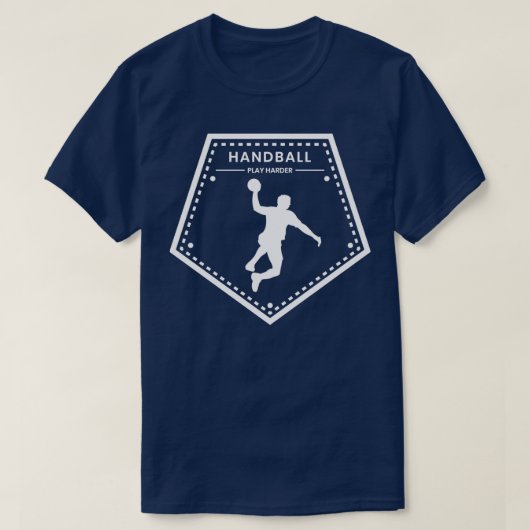 Handball Handballer Sprung werfen Spende Sport 1 T-Shirt (Design vorne)