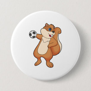 Handball-Handballspieler Button