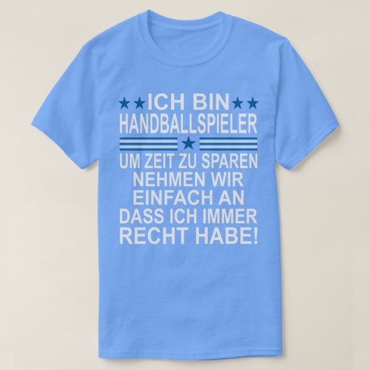Handball Handballspieler Handballspieler Handballs T-Shirt (Design vorne)